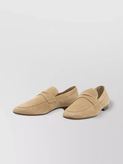 Tod's Suede Loafers In Neutral