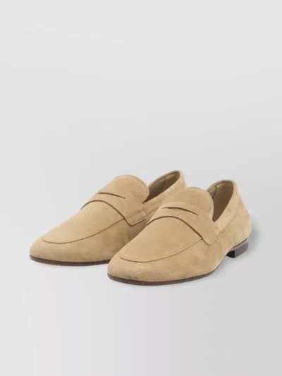 Tod's Suede Loafers In Neutral