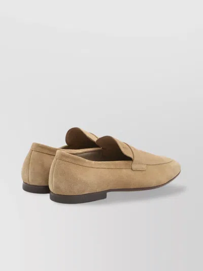 Tod's Suede Loafers In Neutral