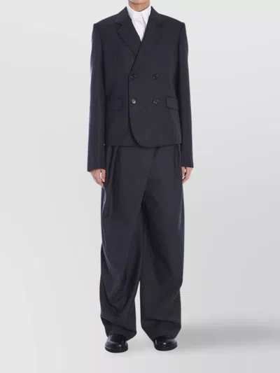 Loewe Short Jacket In Wool In Gray