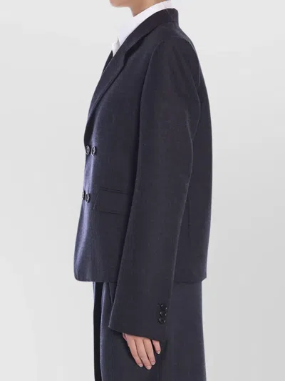 Loewe Short Jacket In Wool In Gray