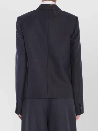 Loewe Short Jacket In Wool In Gray