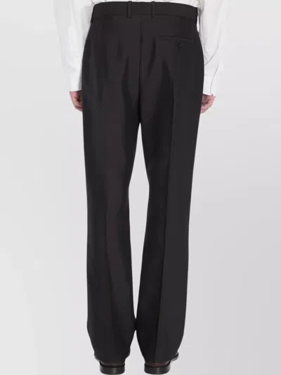 Loewe Tailored Wool And Silk Trousers In Black