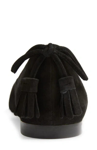Lk Bennett Essie Tassel Flat In Black