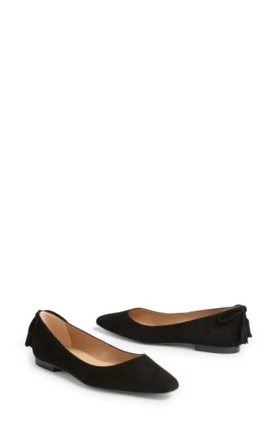 Lk Bennett Essie Tassel Flat In Black