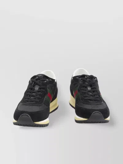 Gucci Sneaker Re-motion In Black Gg Fabric Men