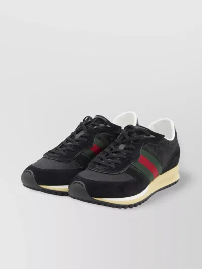Gucci Sneaker Re-motion In Black Gg Fabric Men