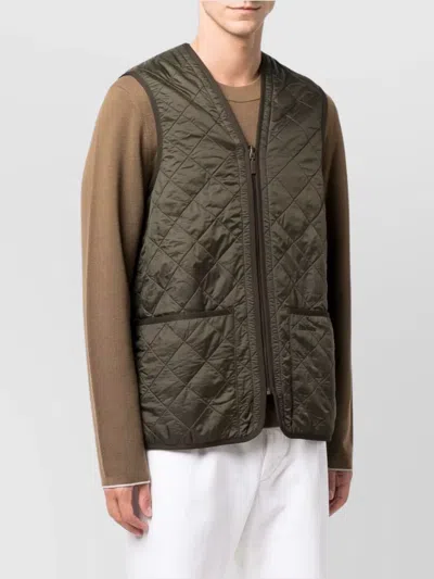 Barbour Polarquilt Zip-liner Vest In Green