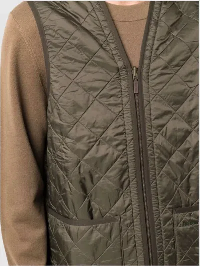 Barbour Polarquilt Zip-liner Vest In Green