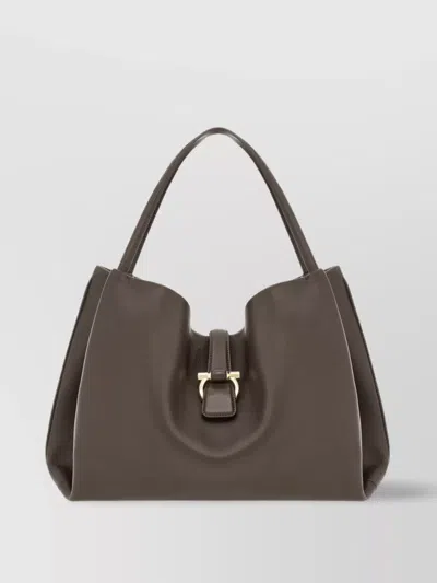 Ferragamo Medium Tote Bag Structured Silhouette Handle