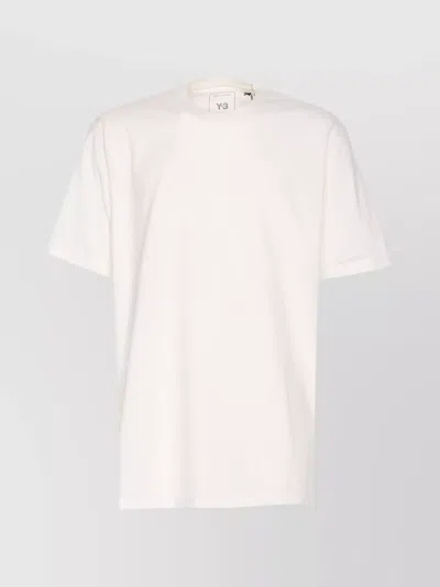 Y-3 White Logo-print T-shirt In White