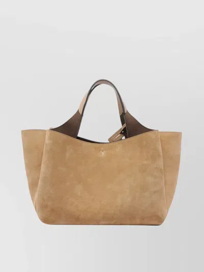 Tod's Dolce & Gabbana Black Calf Leather Flat Shoes In Nude