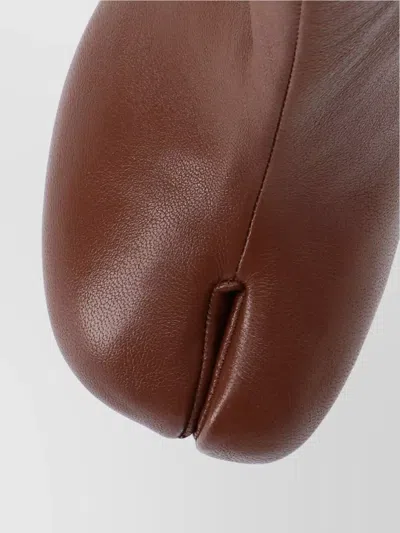 Maison Margiela Tabi 60 Nappa Leather Ankle Boots In Brown