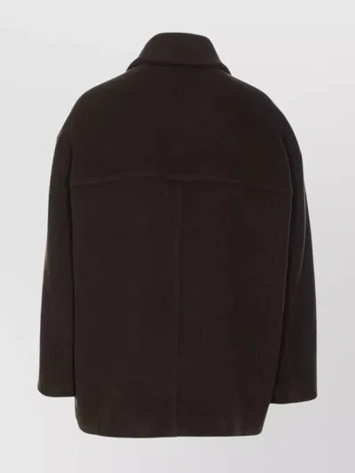 Isabel Marant Fiby Double Breasted Wool Blend Coat Clothing In Brown