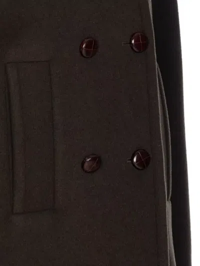 Isabel Marant Fiby Double Breasted Wool Blend Coat Clothing In Brown