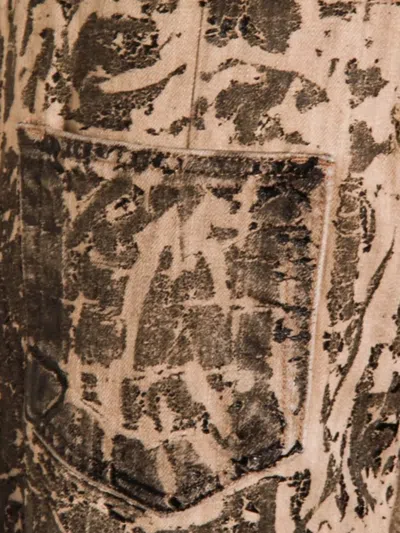 Rick Owens Drkshdw Straight Leg Trousers With Distinctive Print In Multi