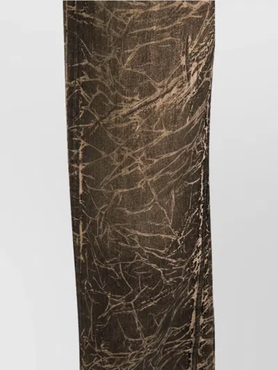 Rick Owens Drkshdw Straight Leg Trousers With Distinctive Print In Multi