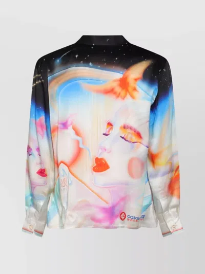 Casablanca Silk Print Shirt In Multi