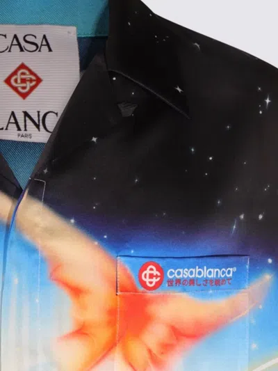 Casablanca Silk Print Shirt In Multi