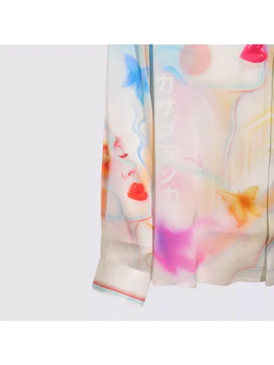 Casablanca Silk Print Shirt In Multi