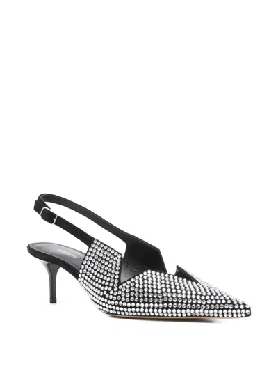 Coperni Star Cut Out Kitten Heel Pumps In Black