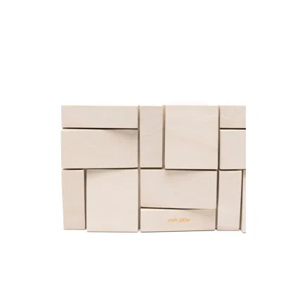 Cult Gaia Galleria Geometric-block Clutch Bag In White