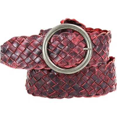 Bed Stu Dreamweaver Belt In Red