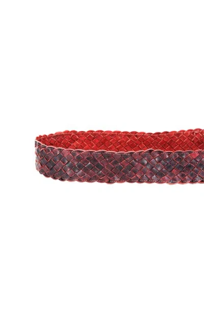 Bed Stu Dreamweaver Belt In Red