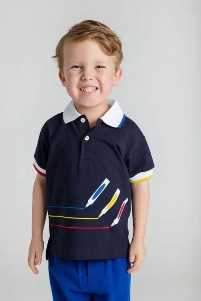 Florence Eiseman Polo With Markers In Multi
