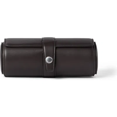 Brunello Cucinelli Calfskin Watch Case In Black