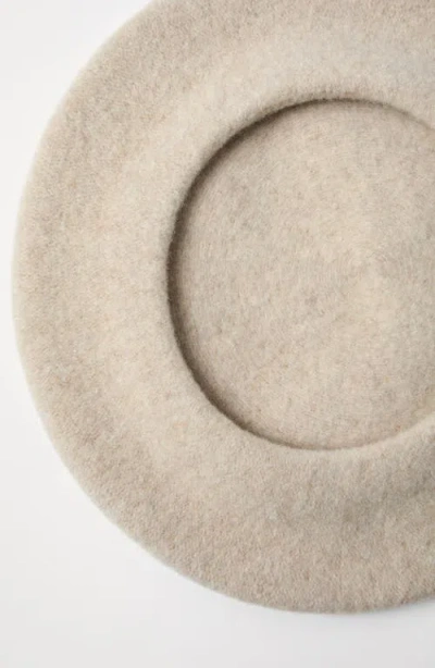Brunello Cucinelli Wool Beret In Neutral