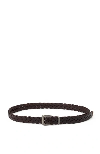 Brunello Cucinelli Woven Belt Belts Multicolor In Black
