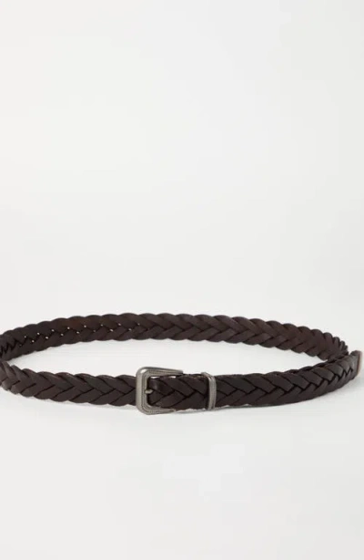 Brunello Cucinelli Woven Belt Belts Multicolor In Black