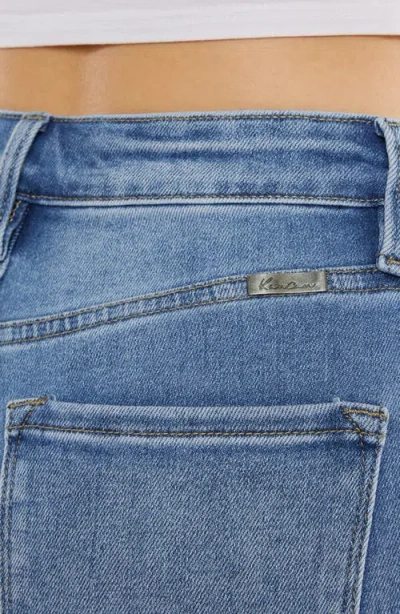 Kancan Adaline High Rise Slim Straight Jeans In Blue