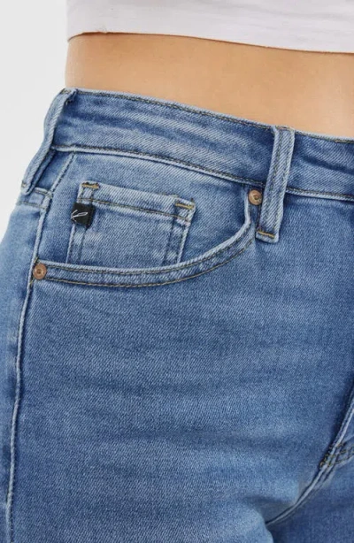 Kancan Adaline High Rise Slim Straight Jeans In Blue