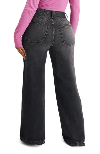 Cotton On Curvy Stretch Wide Jean In Black