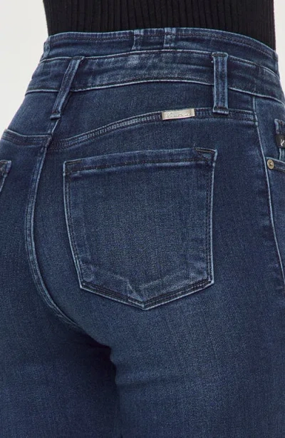 Kancan Elowen High Rise Super Flare Jeans In Blue