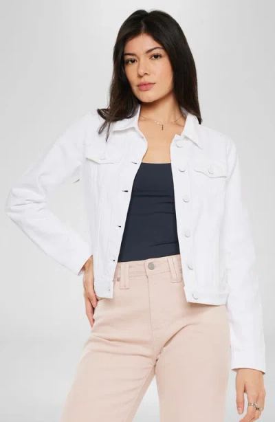 Kancan Delora Denim Jacket In White