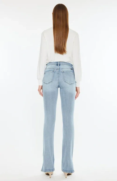 Kancan Nadia Mid Rise Y2k Bootcut Jeans In Blue
