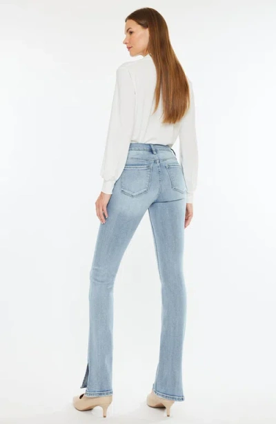 Kancan Nadia Mid Rise Y2k Bootcut Jeans In Blue