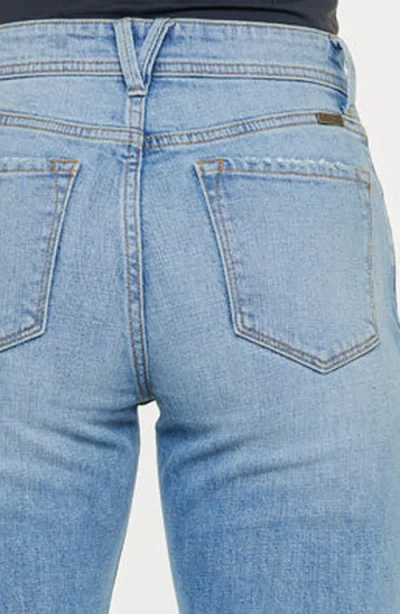 Kancan Nancy Essentials High Rise Slim Straight Leg Jeans In Blue