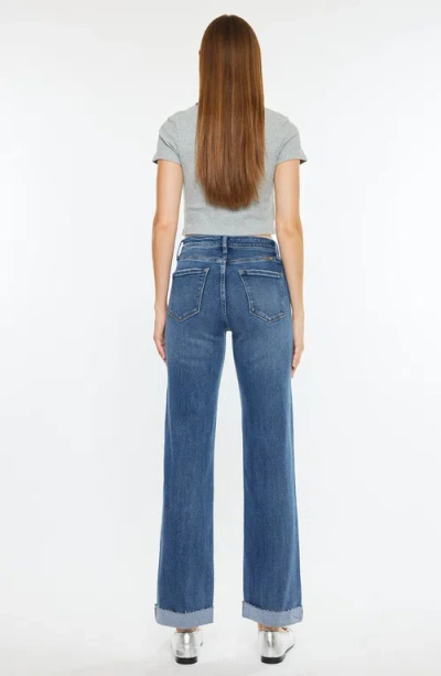 Kancan Trinity Essentials High Rise True Straight Jeans In Multi