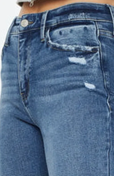 Kancan Trinity Essentials High Rise True Straight Jeans In Multi