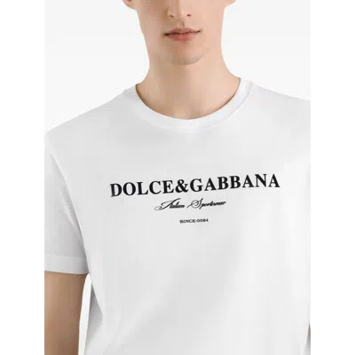 Dolce & Gabbana Cotton T-shirt With Print In White