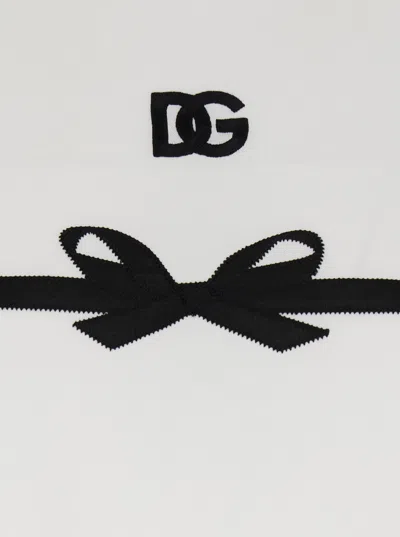 Dolce & Gabbana Jersey T-shirt With Embroidery In White