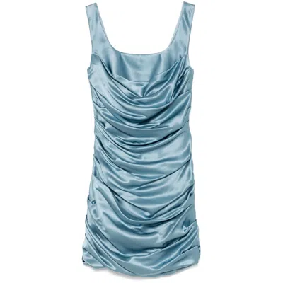 Giuseppe Di Morabito Cowl-effect Minidress In Blue