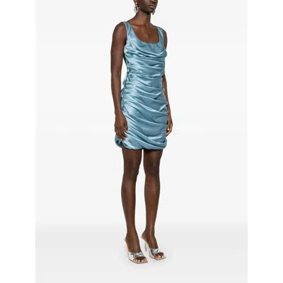 Giuseppe Di Morabito Cowl-effect Minidress In Blue
