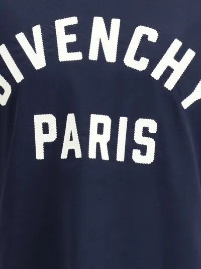 Givenchy Men Black Crewneck T-shirt With Maxi Logo Lettering On The Front In Cotton Man