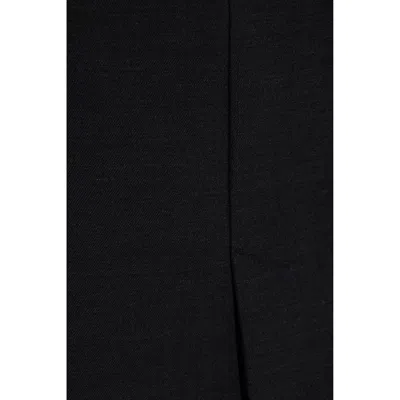 Gucci High Waist Knee-length Skirt With Back Slit And Side Pockets In Black