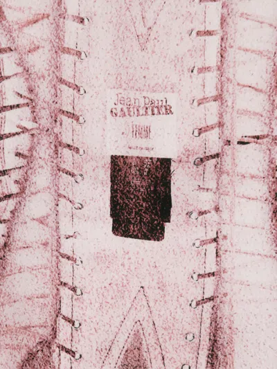 Jean Paul Gaultier 'the Draped Trompe-l'œil Corset' Dress In Brown